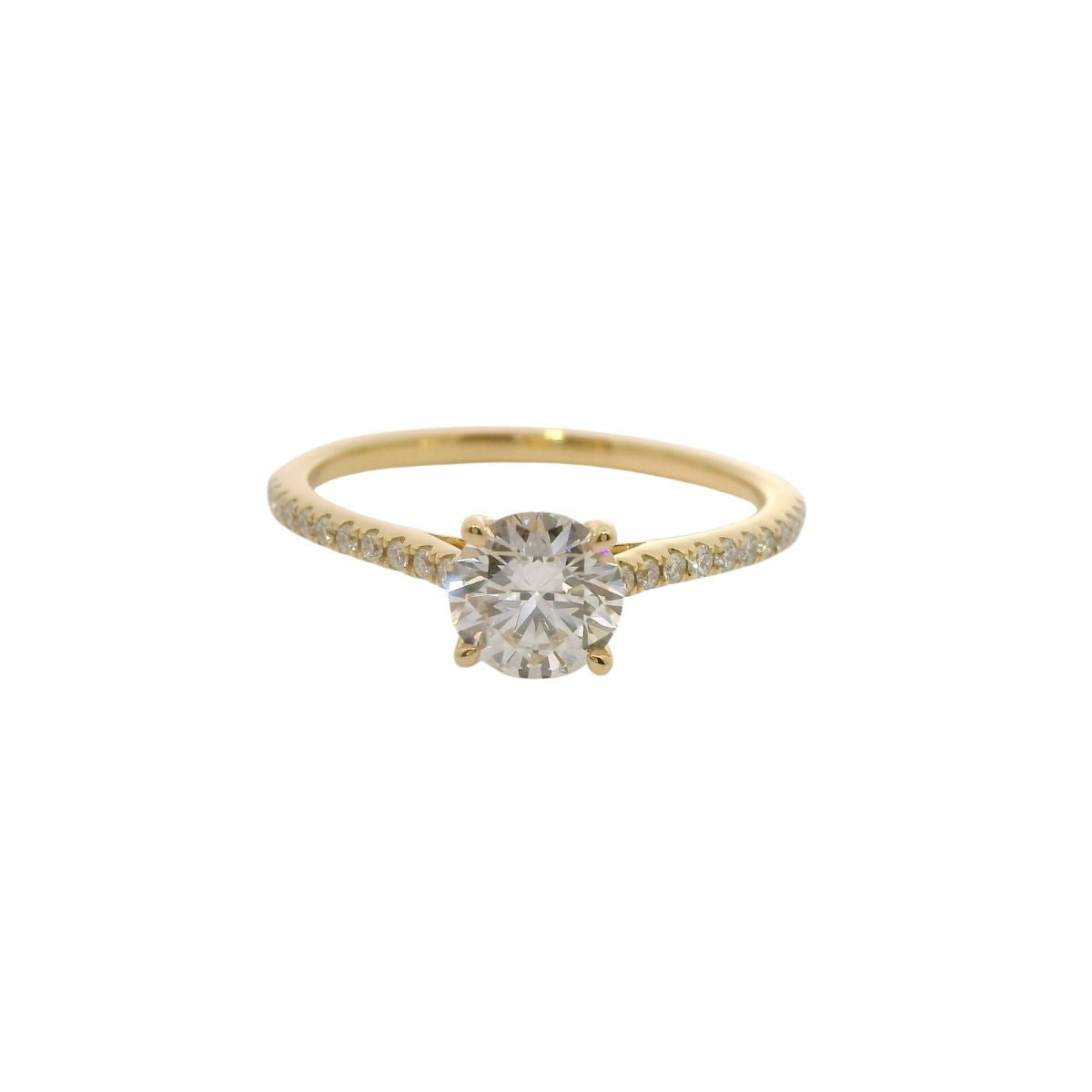 Nizza Ring mit rundem Labordiamant & 22 Brillanten | IGI-zertifiziert | Nayhera