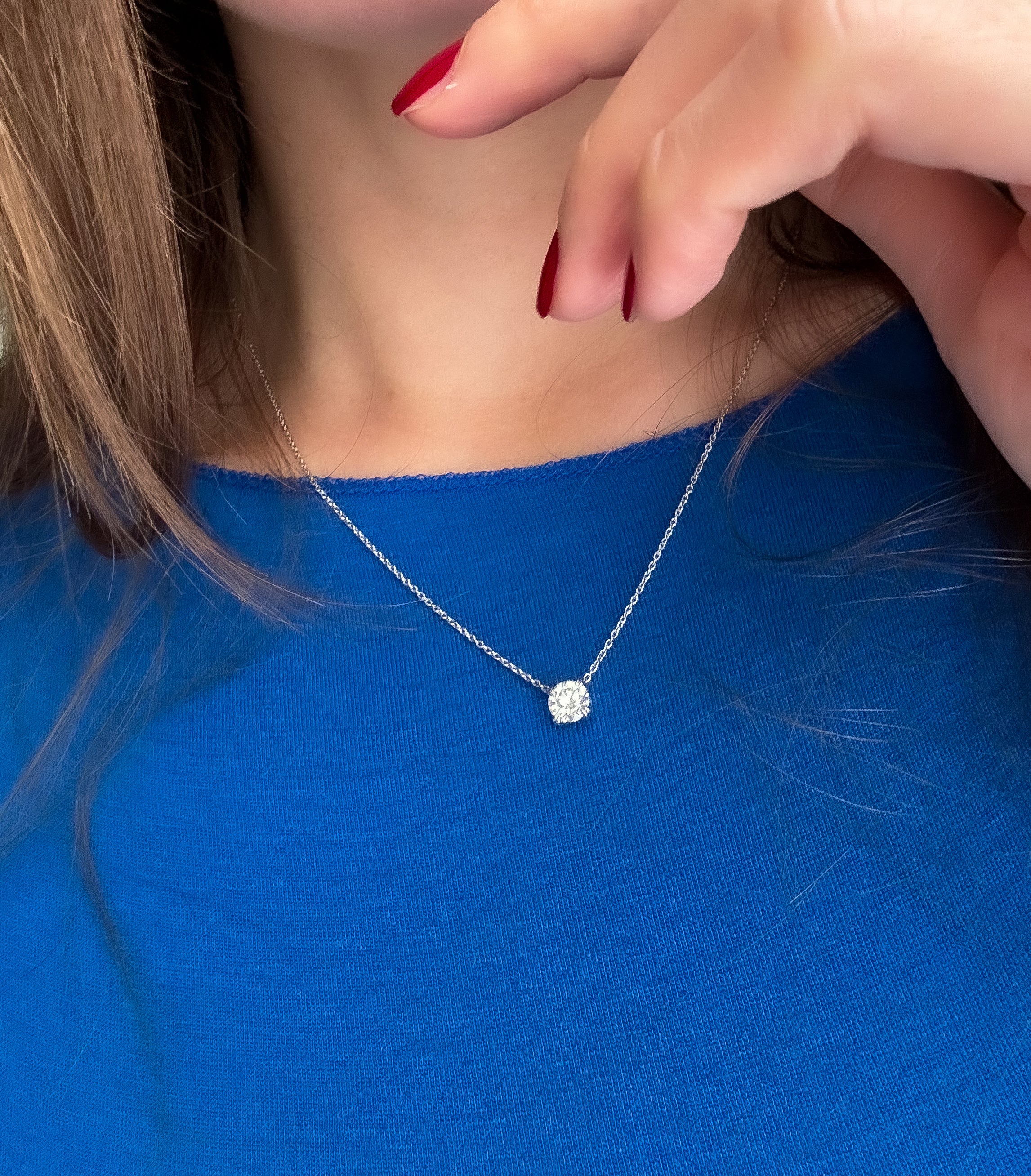 Amsterdam - Kette mit Solitärbrillant | Nayhera