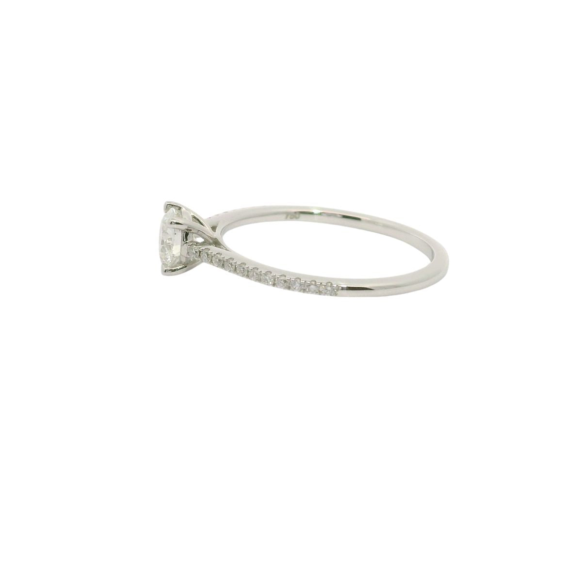 Nizza Ring mit rundem Labordiamant & 22 Brillanten | IGI-zertifiziert | Nayhera