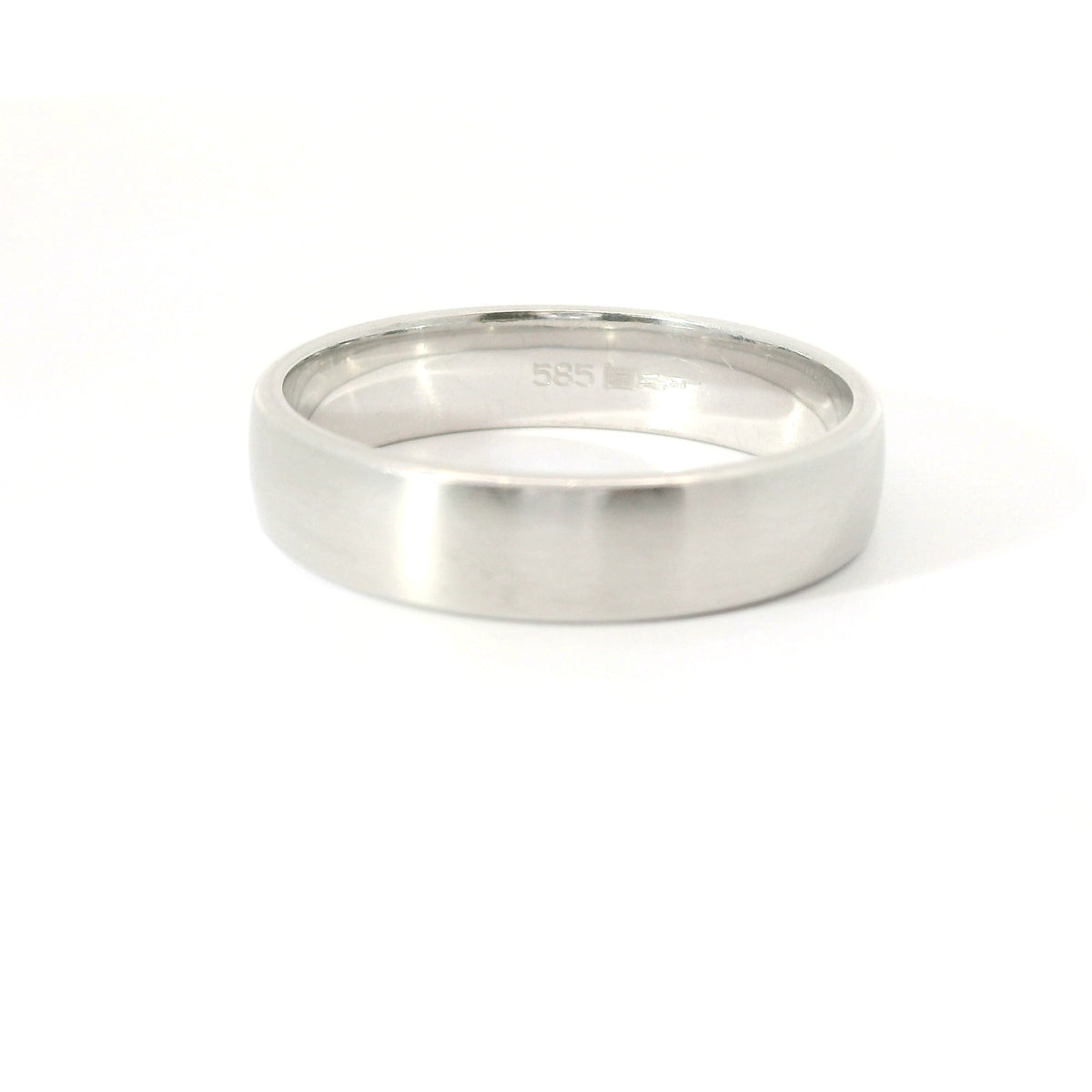 Herren-Ehering 585 Weißgold | Max Kemper | 5,0 mm breit